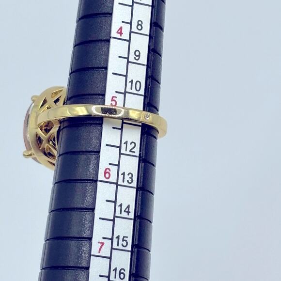 NWOT Charter Club Size 5 Ring with Faux Citrine & CZ Accents - Picture 3 of 3